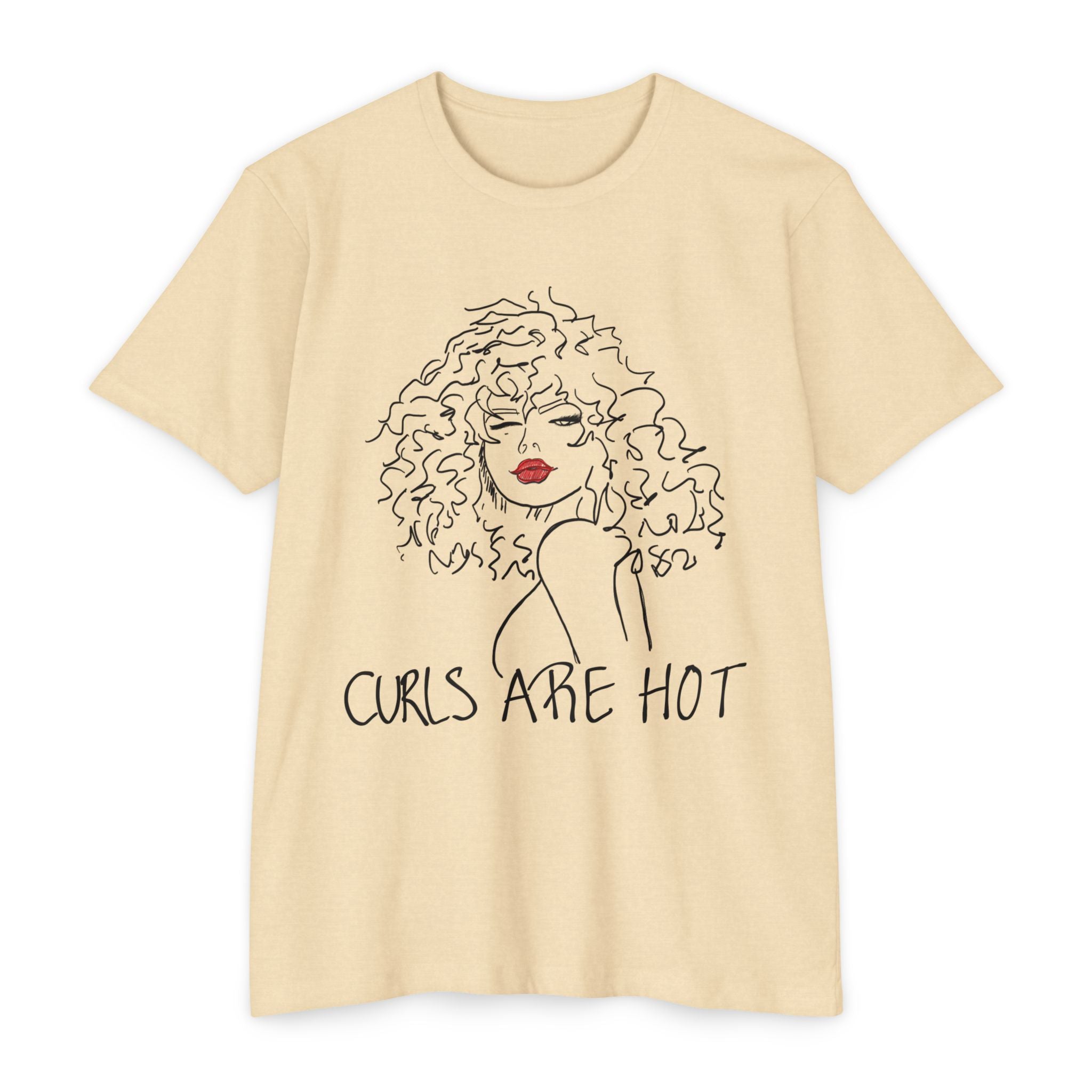 Curly Hair Love T-Shirt - Curls Are Hot & Wear It Believe It