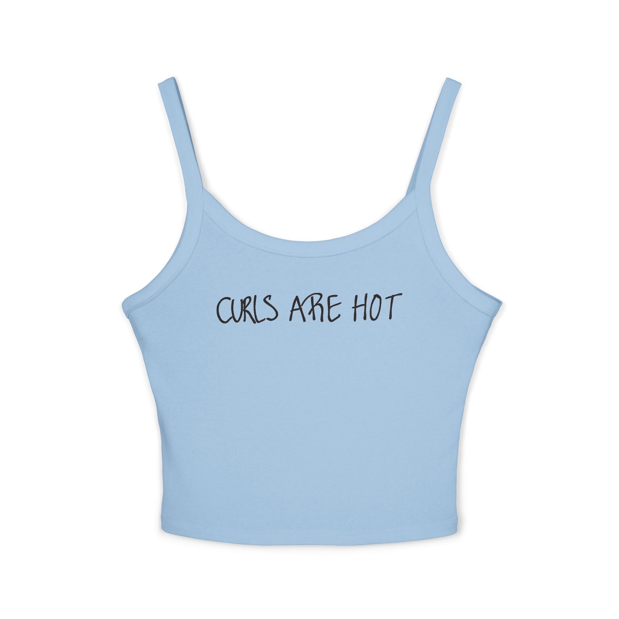 Curls Are Hot Women's Spaghetti Strap Tank Top