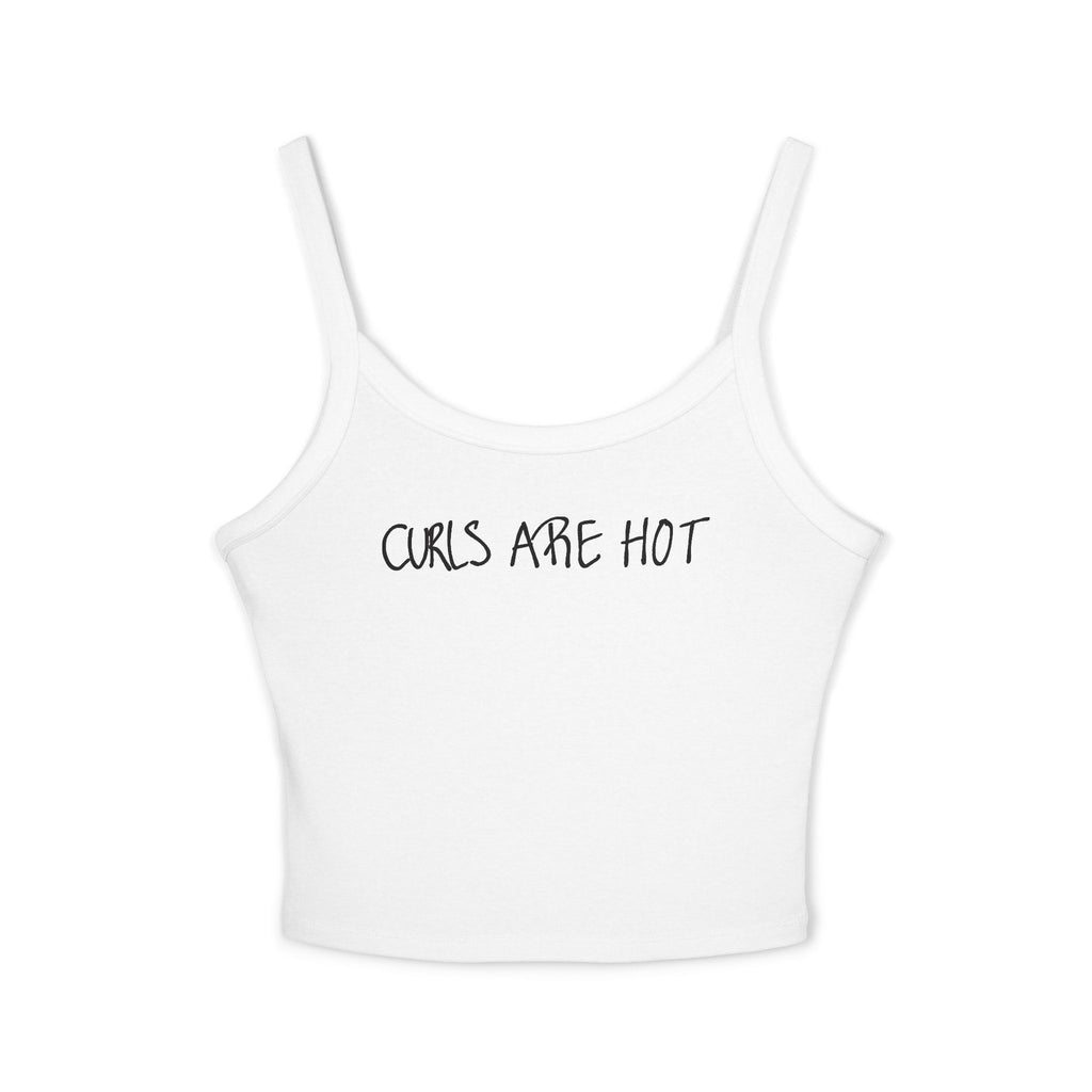 Curls Are Hot Women's Spaghetti Strap Tank Top