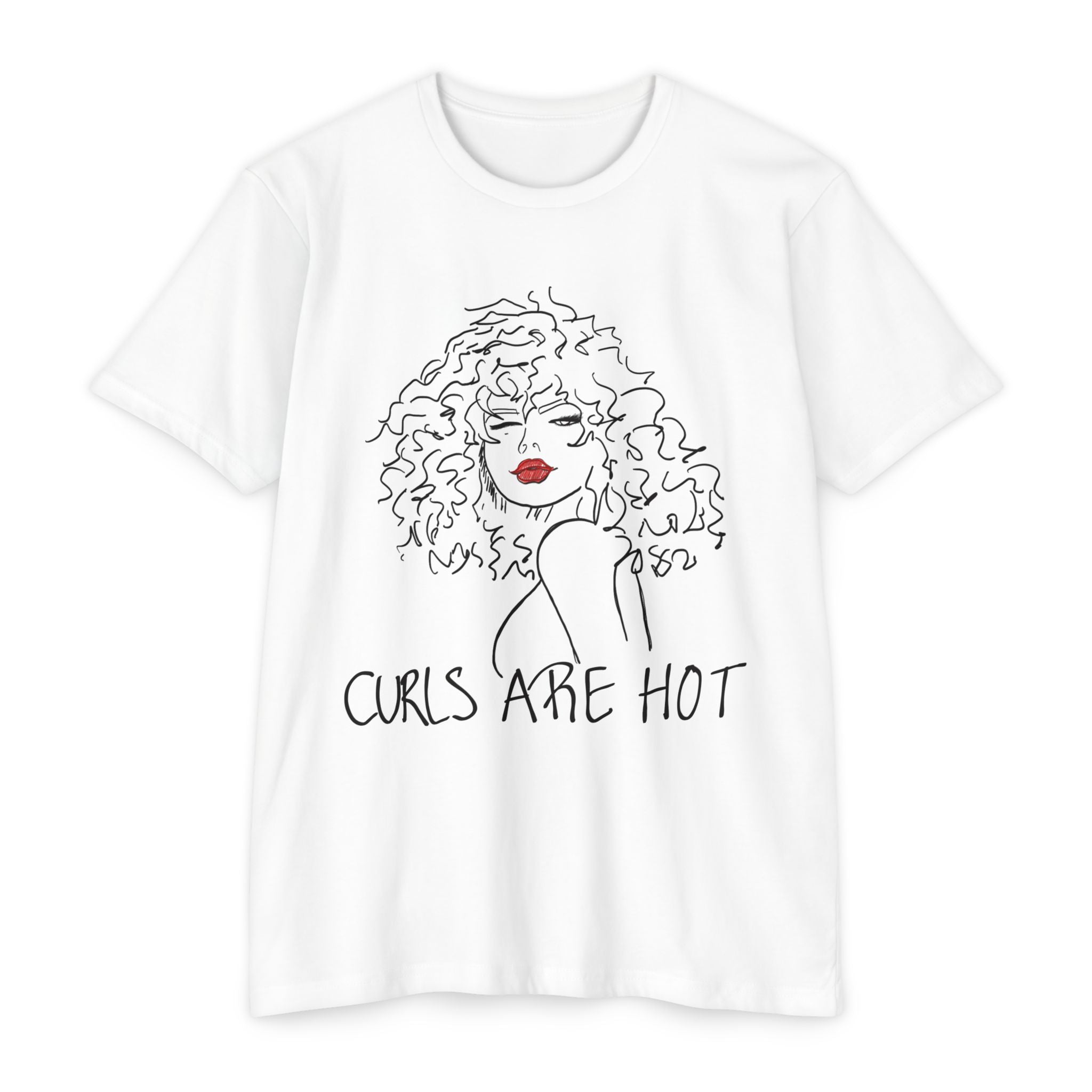 Curly Hair Love T-Shirt - Curls Are Hot & Wear It Believe It