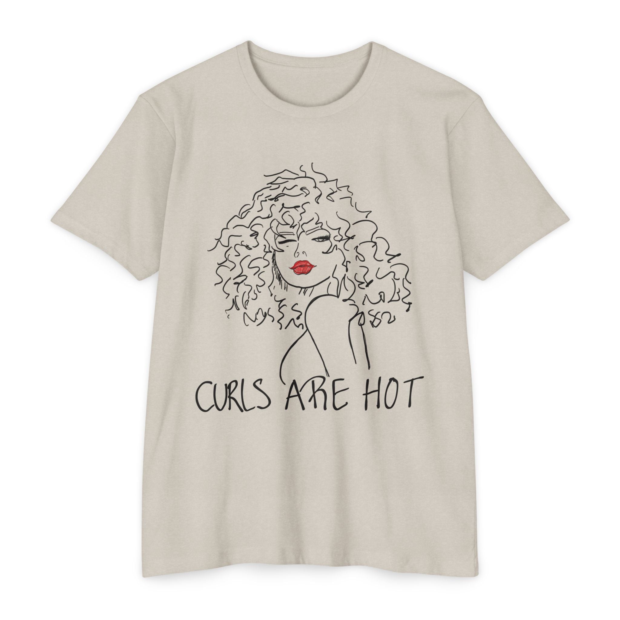 Curly Hair Love T-Shirt - Curls Are Hot & Wear It Believe It