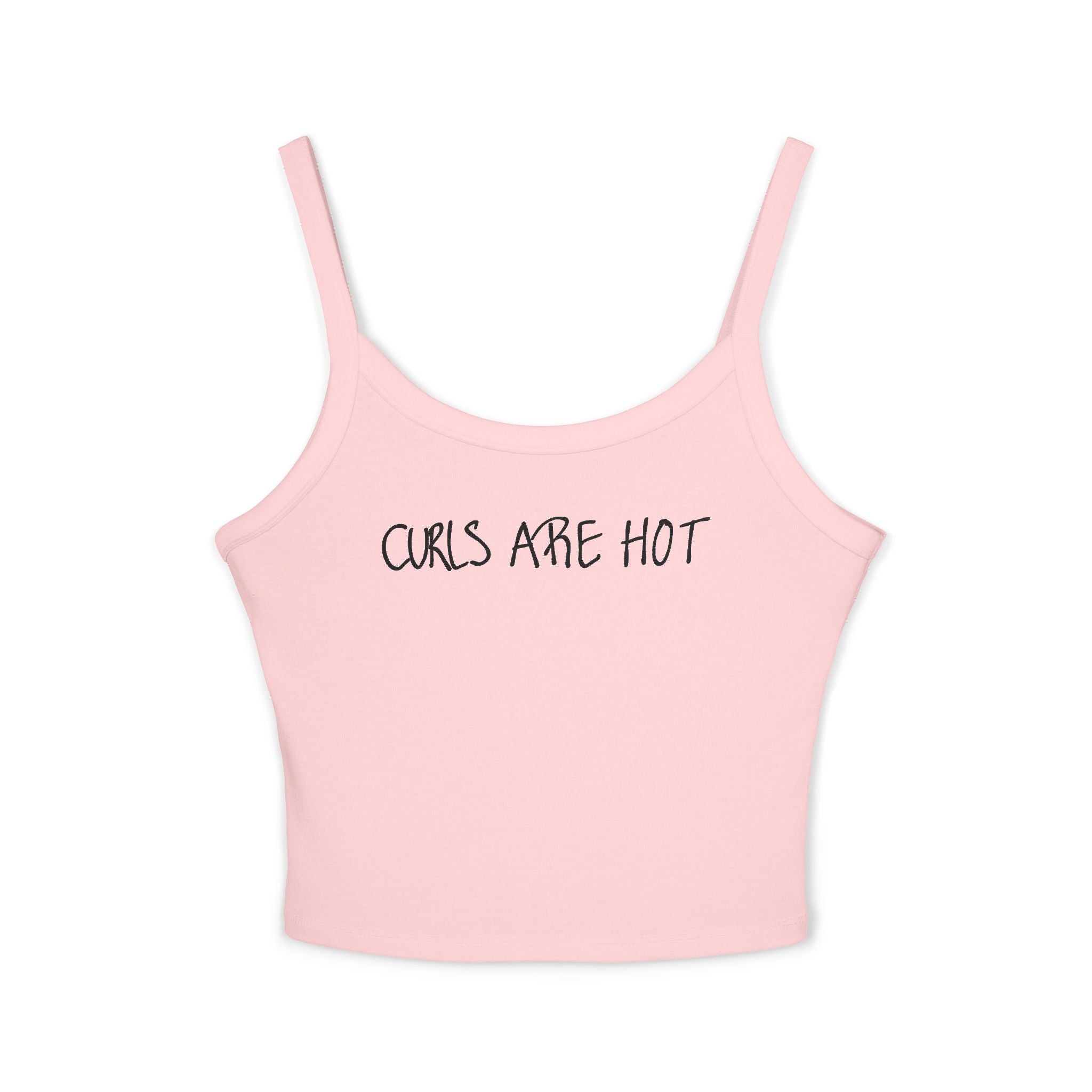 Curls Are Hot Women's Spaghetti Strap Tank Top